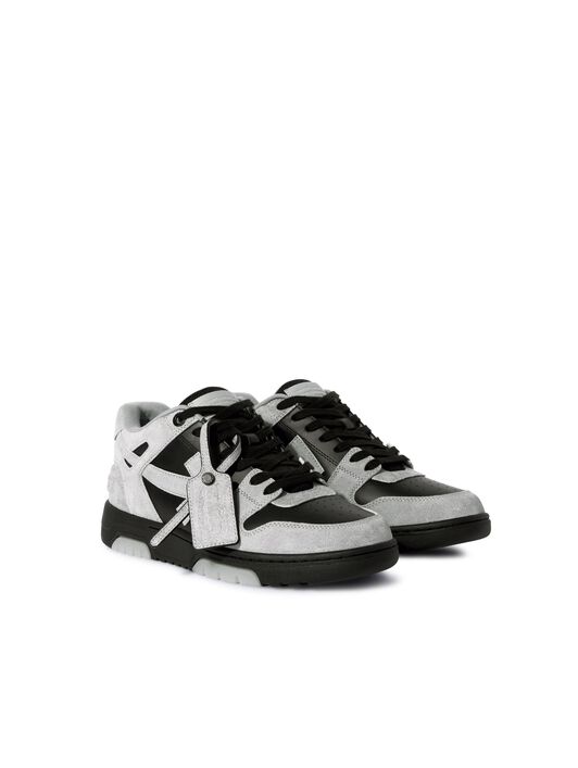 OFF WHITE Grau/Schwarze Out Of Office Wildleder-Sneaker SCHWARZ OMIA189S25LEA007