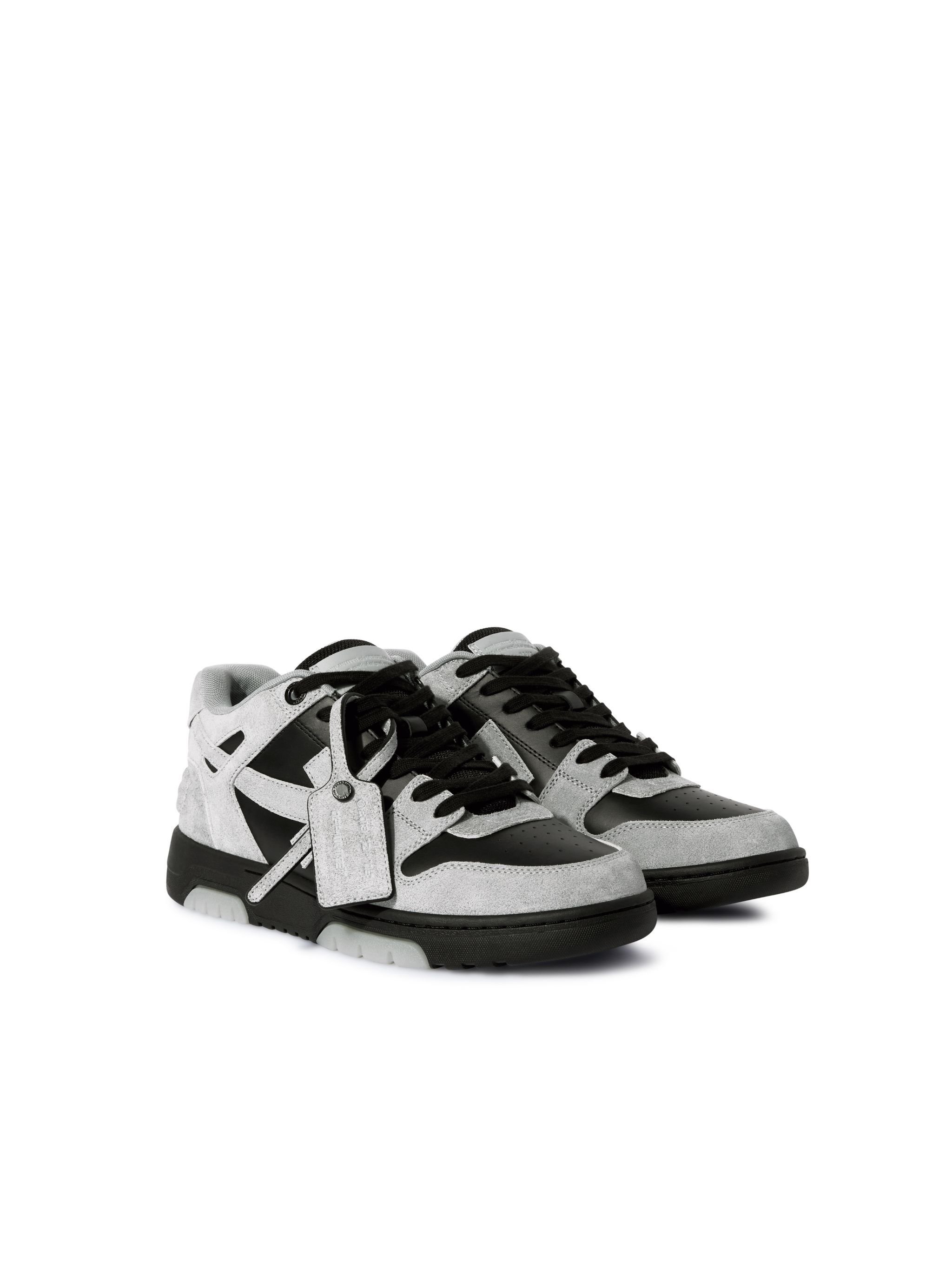 OFF WHITE Grau/Schwarze Out Of Office Wildleder-Sneaker SCHWARZ OMIA189S25LEA007