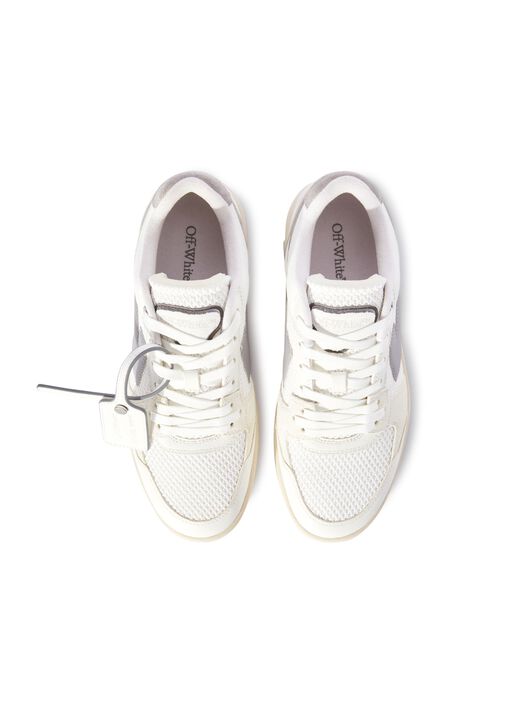 OFF WHITE OUT OF OFFICE SCHMALE WEISS/GRAUE SNEAKER WEISS OMIA243S24LEA001