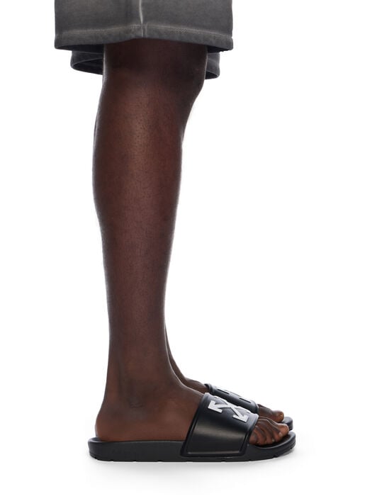 Arrow Slide Sandals OFF WHITE Arrow Slide Sandals BLACK - WHITE OMIU003C99MAT001