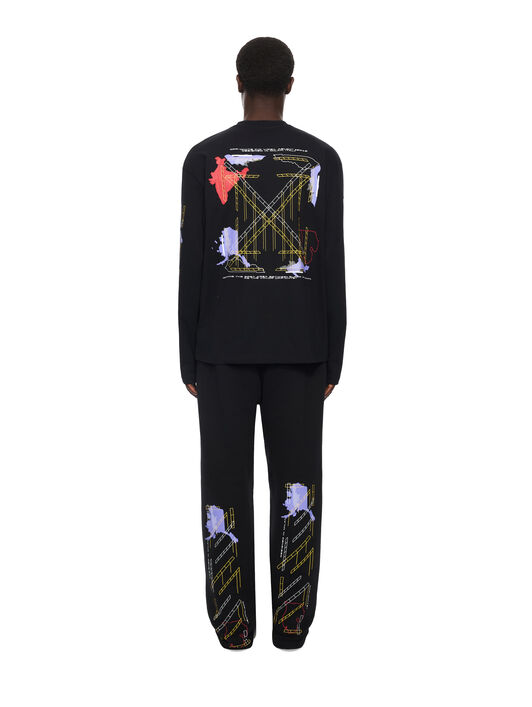 Archigeography Arrow Sweatpants OFF WHITE Archigeography Arrow Sweatpants BLACK 44MCH05AF26F004