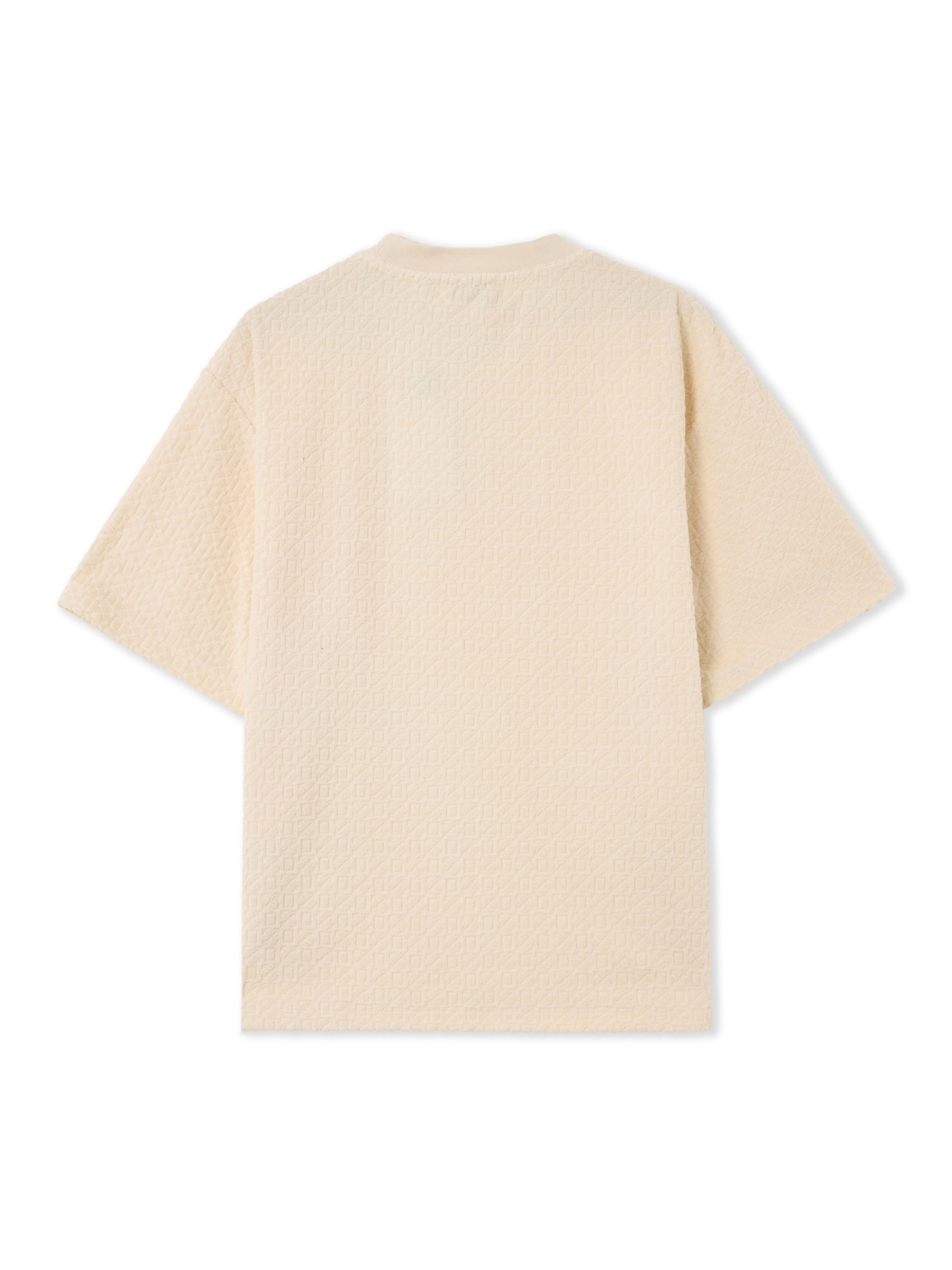 OFF WHITE Towel Terry All Over Logo T-Shirt VANILLA ICE 44MKS073F5002