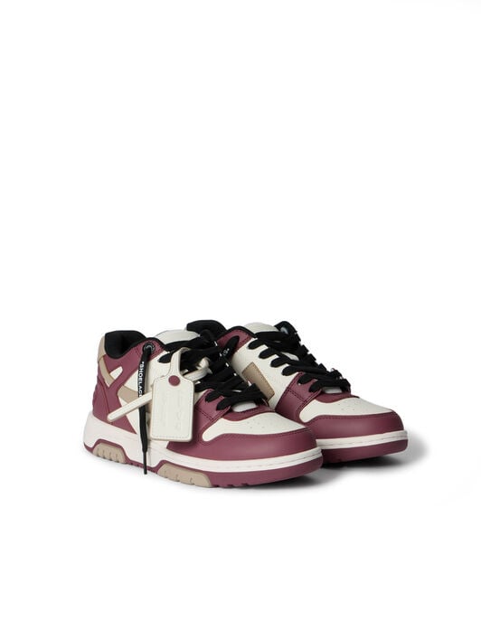 Out Of Office Leather Sneakers OFF WHITE Out Of Office Leather Sneakers WHITE - BURGUNDY OWIA259F25LEA003
