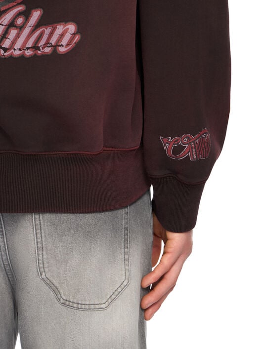 OFF WHITE Off-White™ c/o AC Milan Hoodie BLACK RED 44MBB12NG25F002