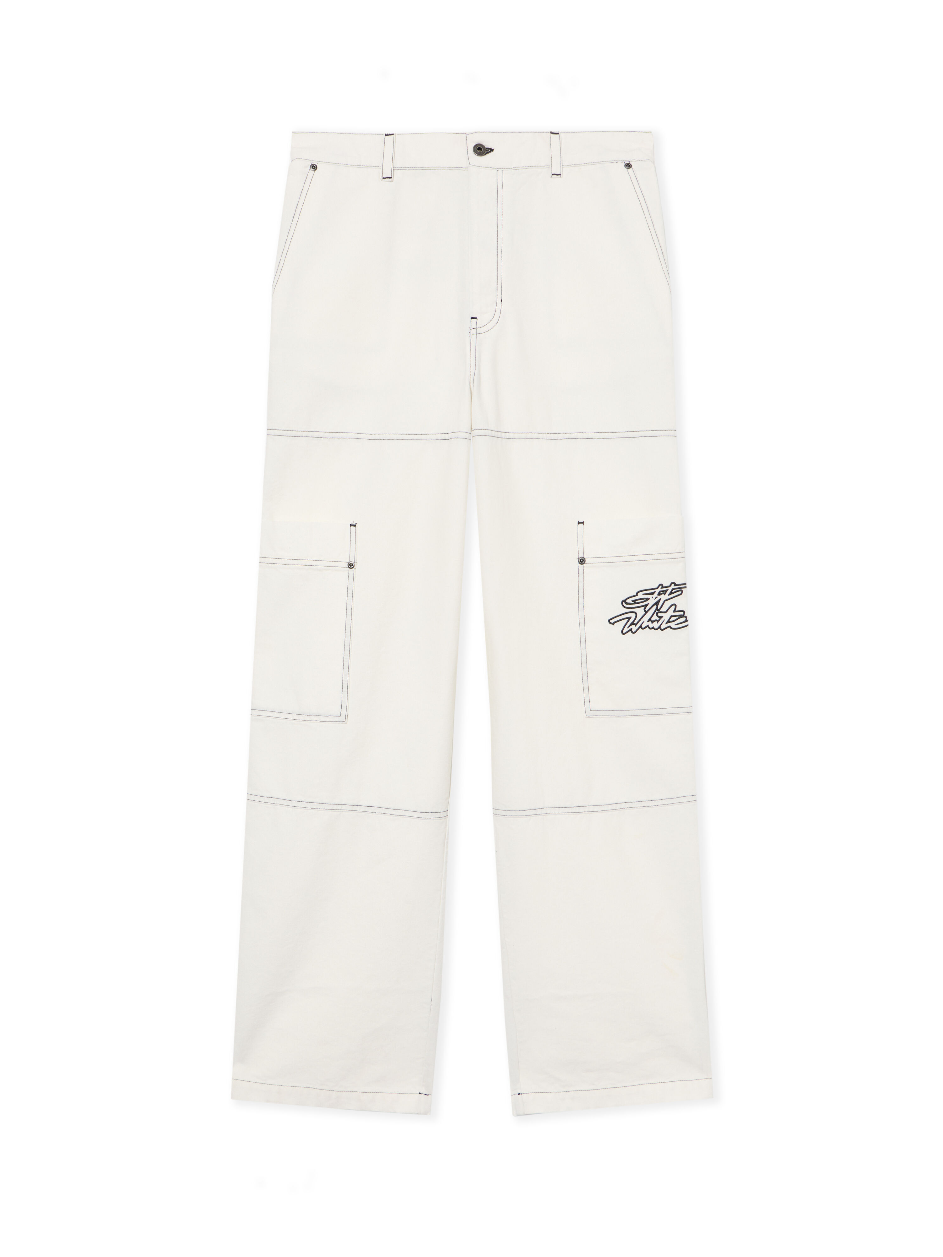 OFF WHITE Script Cargo Pants WHITE 44XCF04ES26F001