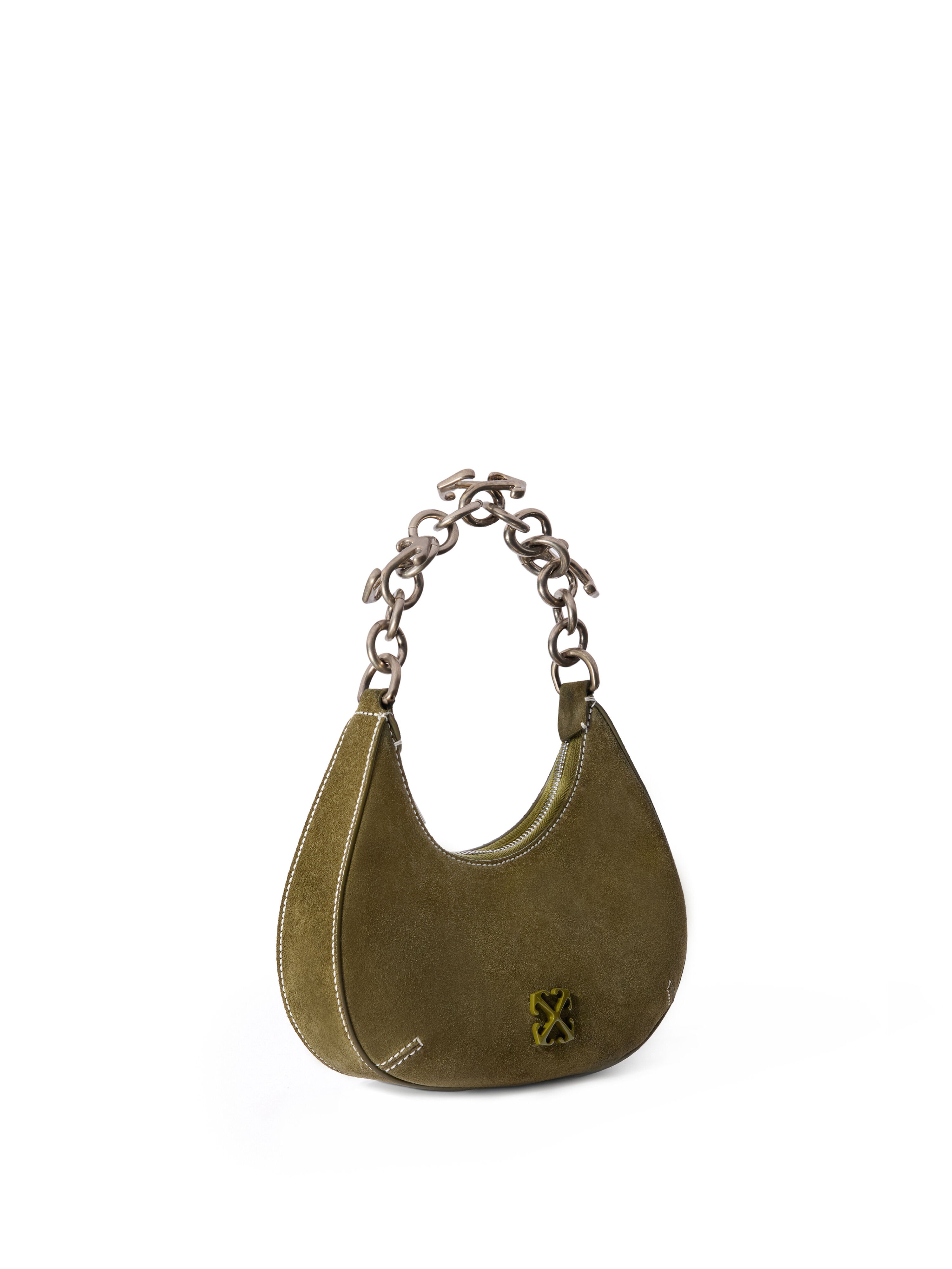 OFF WHITE Hemisphere Suede Bag BEECH - NO COLOR OWNN184F25LEA003