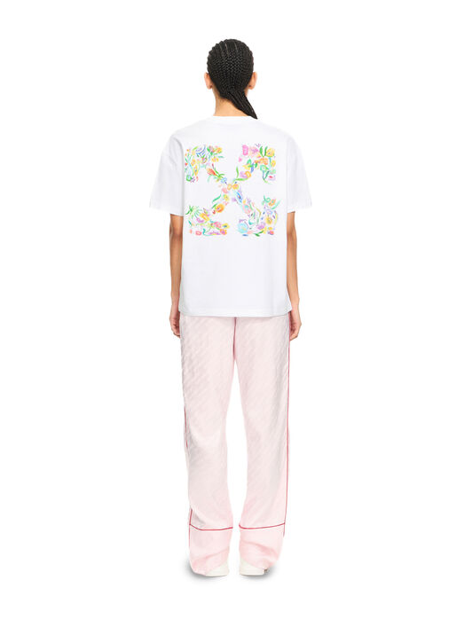 OFF WHITE Arrow Glowing Flower T-shirt White-Night Sky 2AA089S26JER002