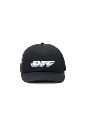 OFF WHITE OFF TRAIN BASEBALL CAP BLACK - MULTICOLOR OMLA04AF25FAB00C