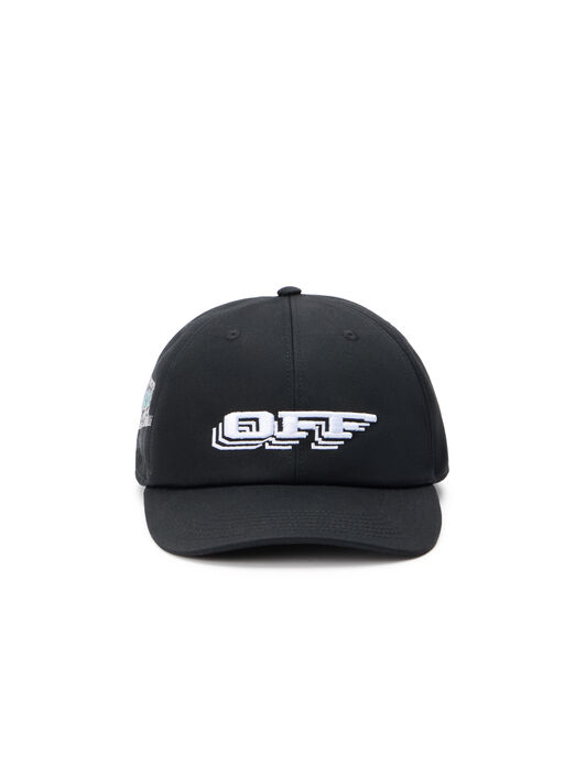 OFF WHITE OFF TRAIN BASEBALL CAP BLACK - MULTICOLOR OMLA04AF25FAB00C