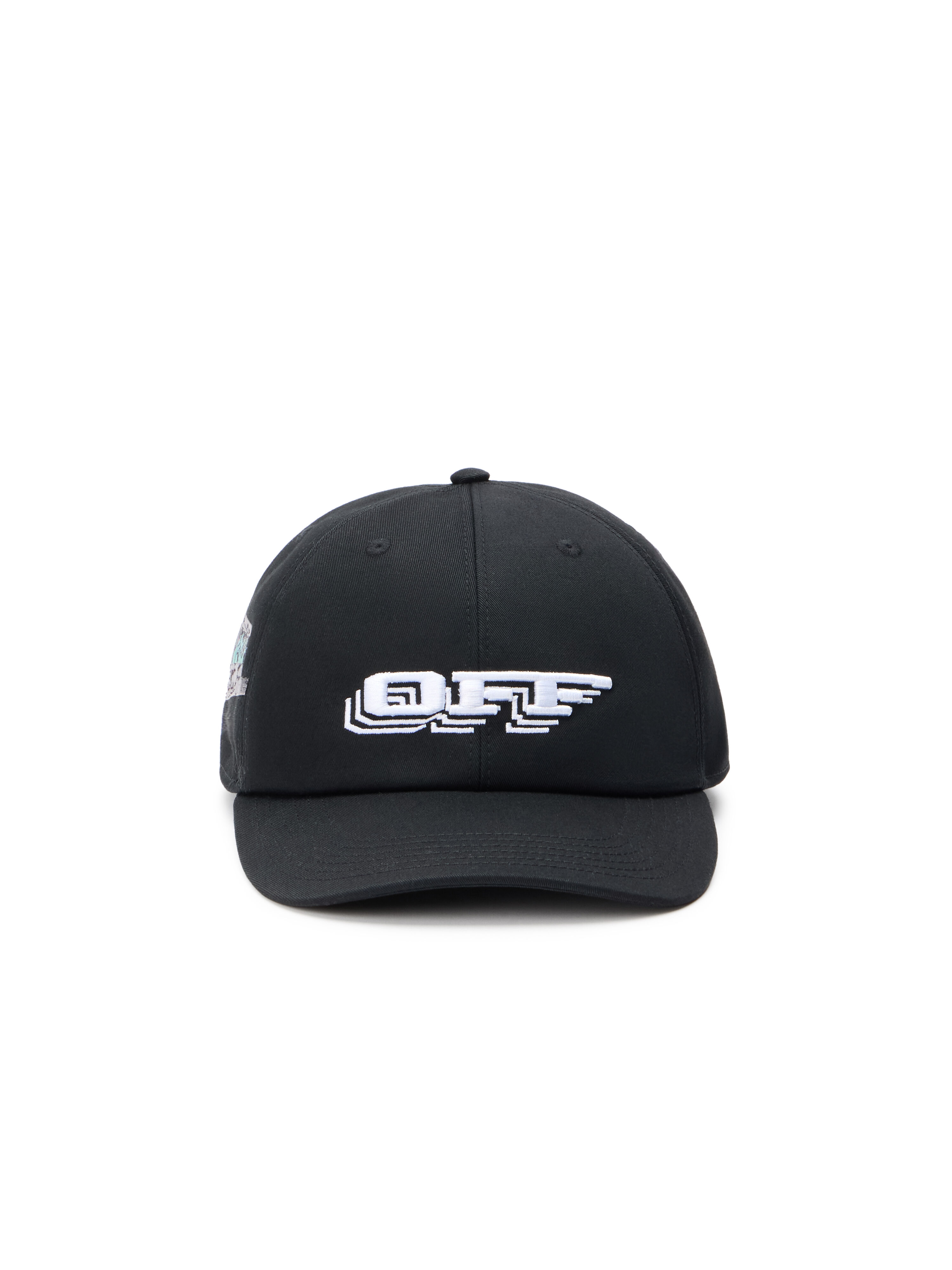 OFF WHITE OFF TRAIN BASEBALL CAP BLACK - MULTICOLOR OMLA04AF25FAB00C