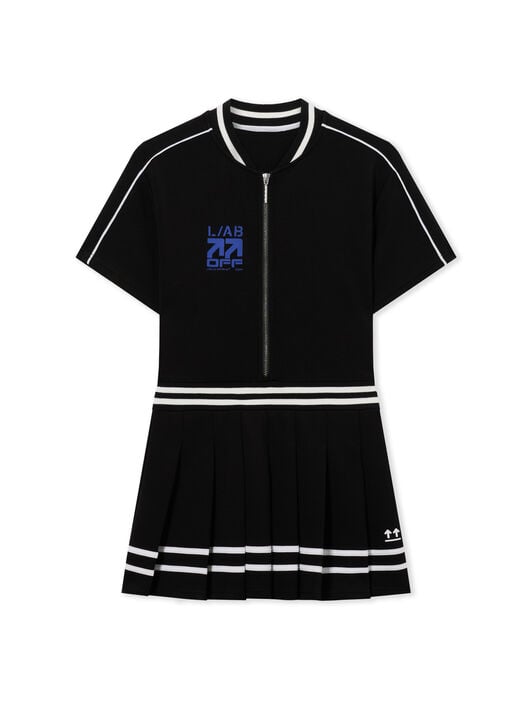 L/AB Pleated Tennis Dress LAB L/AB Pleated Tennis Dress Black Night LABF2639U00053T