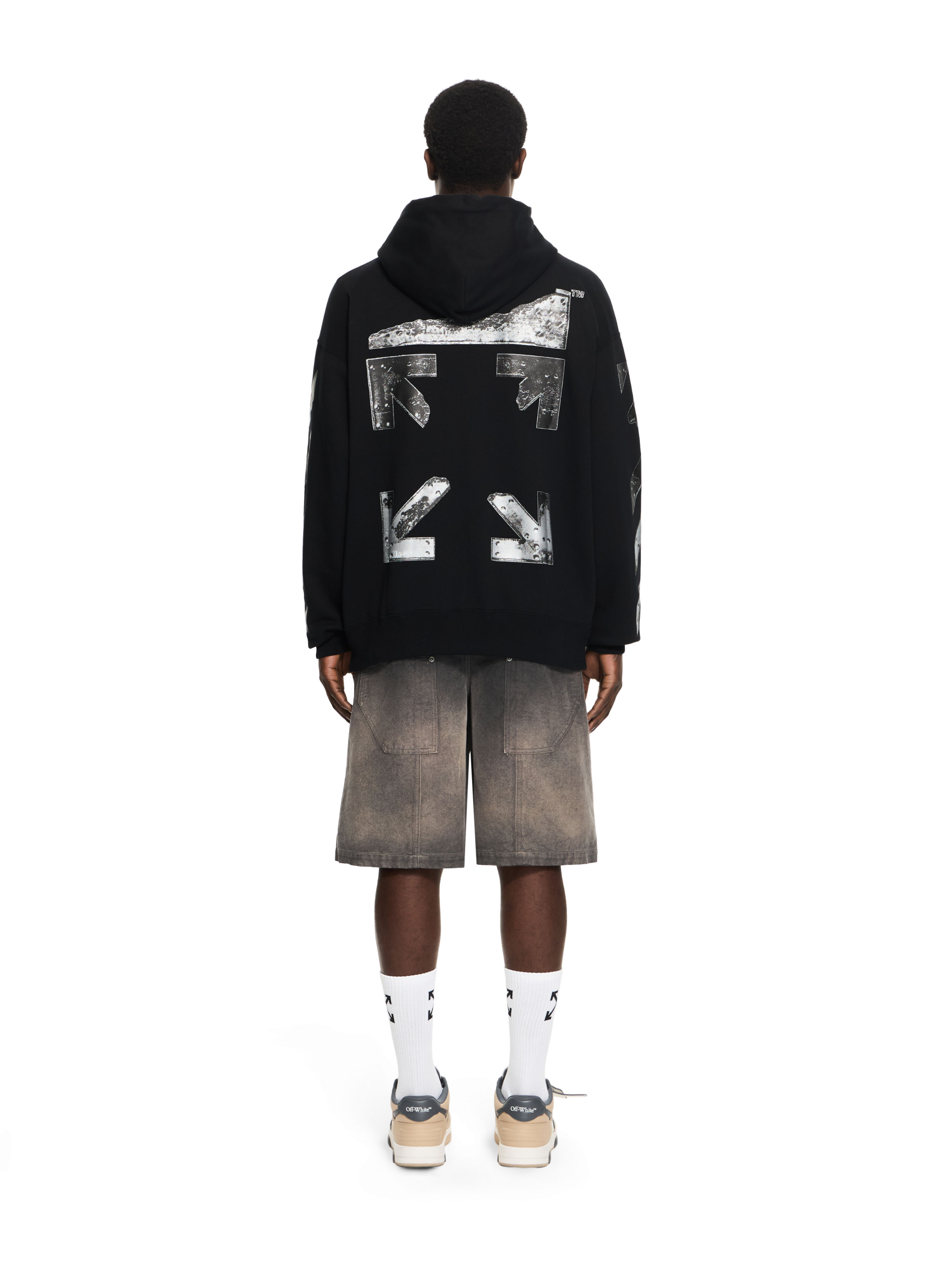 Metal Arrow Skate Zip Hoodie in BLACK for Men | Off-White™