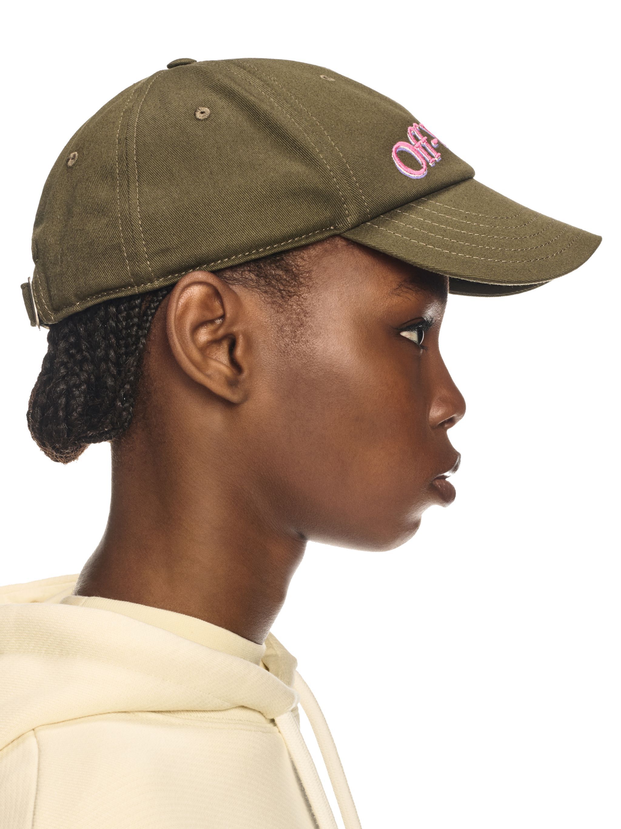 OFF WHITE Green Bookish Shadow Baseball Cap GREEN OWLA017S25FAB006