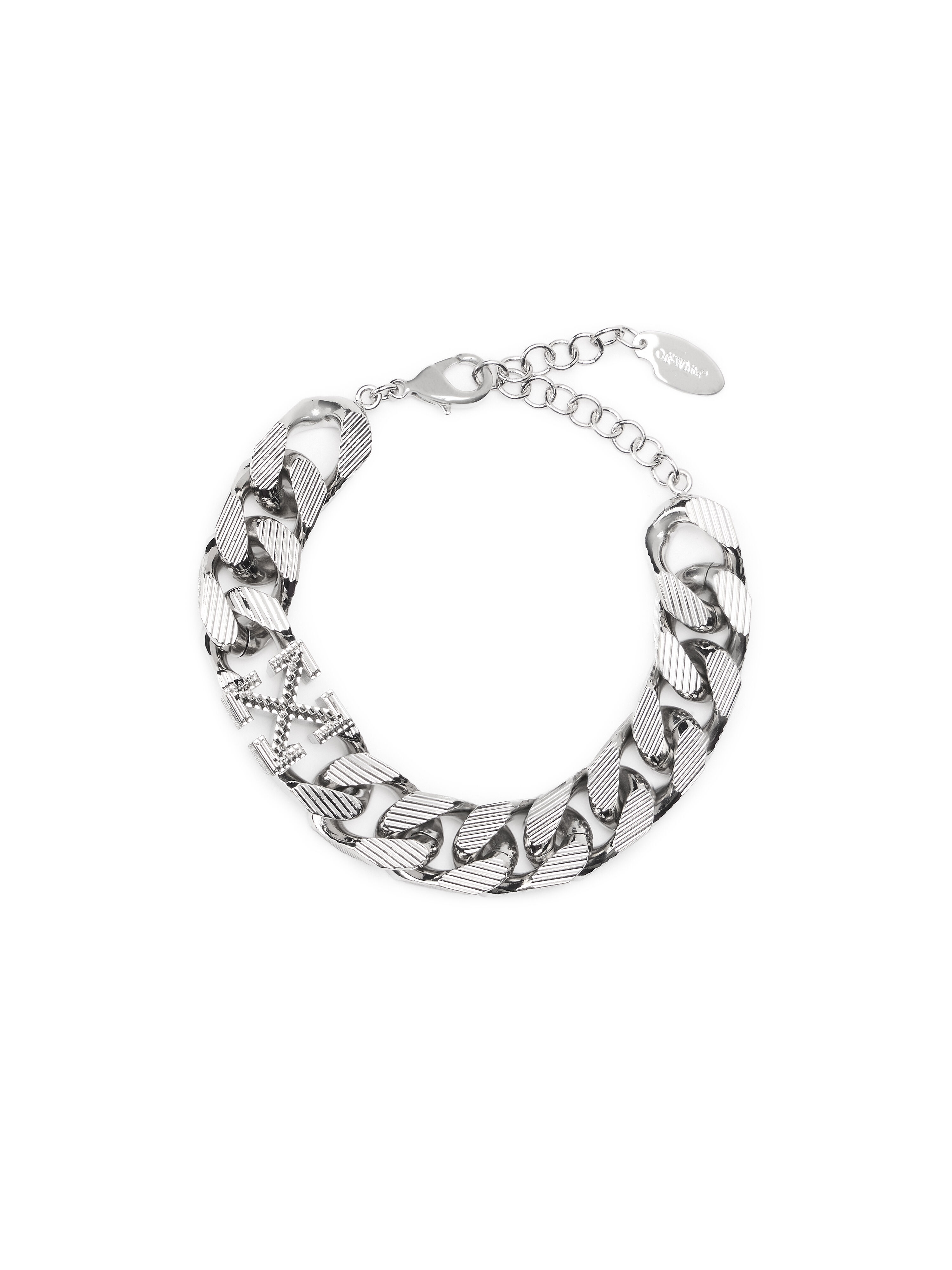Arrow Chain Textured Bracelet OFF WHITE Arrow Chain Textured Bracelet SILVER - SILVER OMOA10TF25MET001