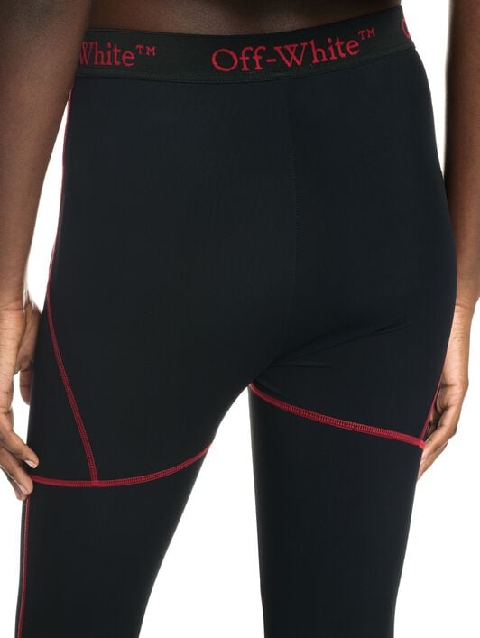 Schwarze Golfleggings OFF WHITE Schwarze Golfleggings SCHWARZ OWCD027T24FAB001
