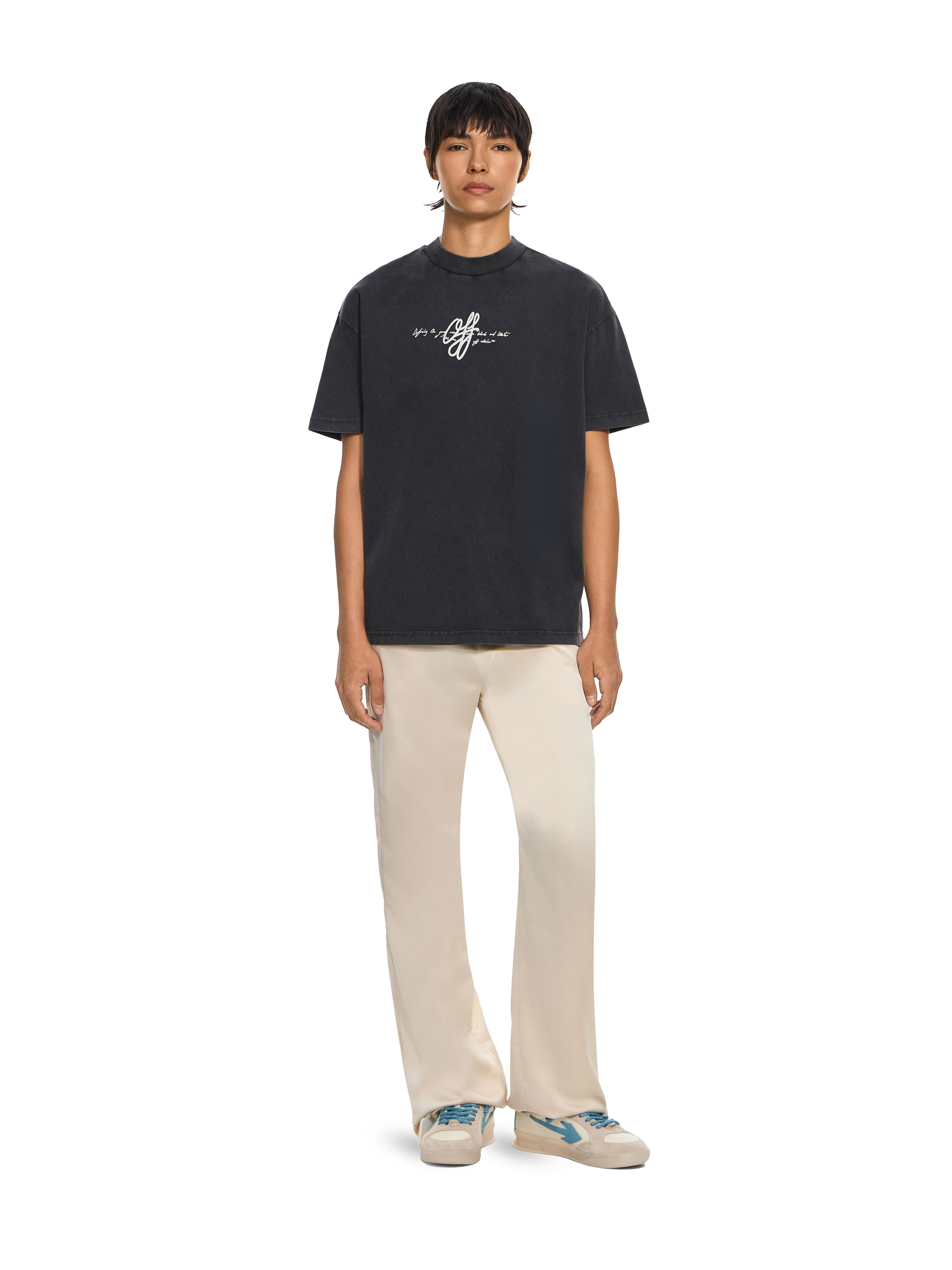 Stroke Regular T-Shirt OFF WHITE Stroke Regular T-Shirt Fade Out Black White 2FA00440T