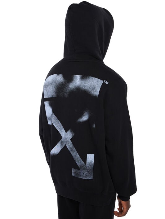 Stencil Arrow Skate Hoodie OFF WHITE Stencil Arrow Skate Hoodie BLACK - CLOUDY OMBB085F25FLE00H