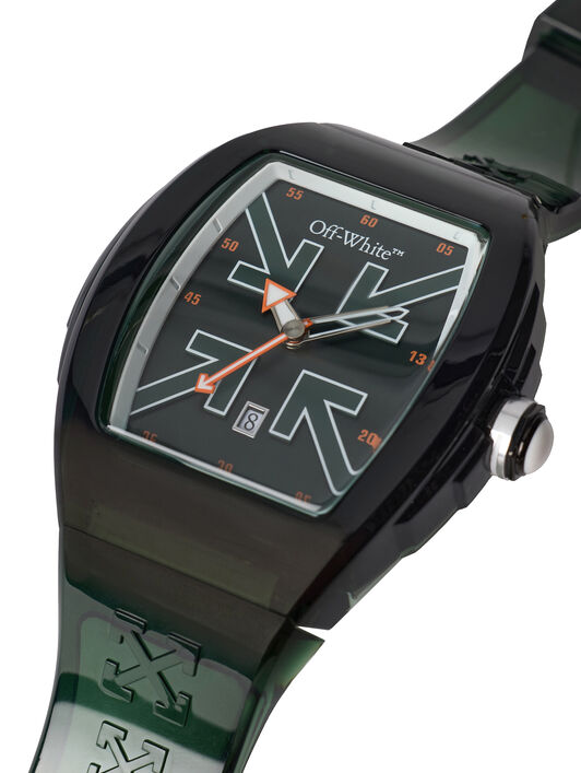 OFF WHITE "Beat" Watch Dark Green OW1G003P