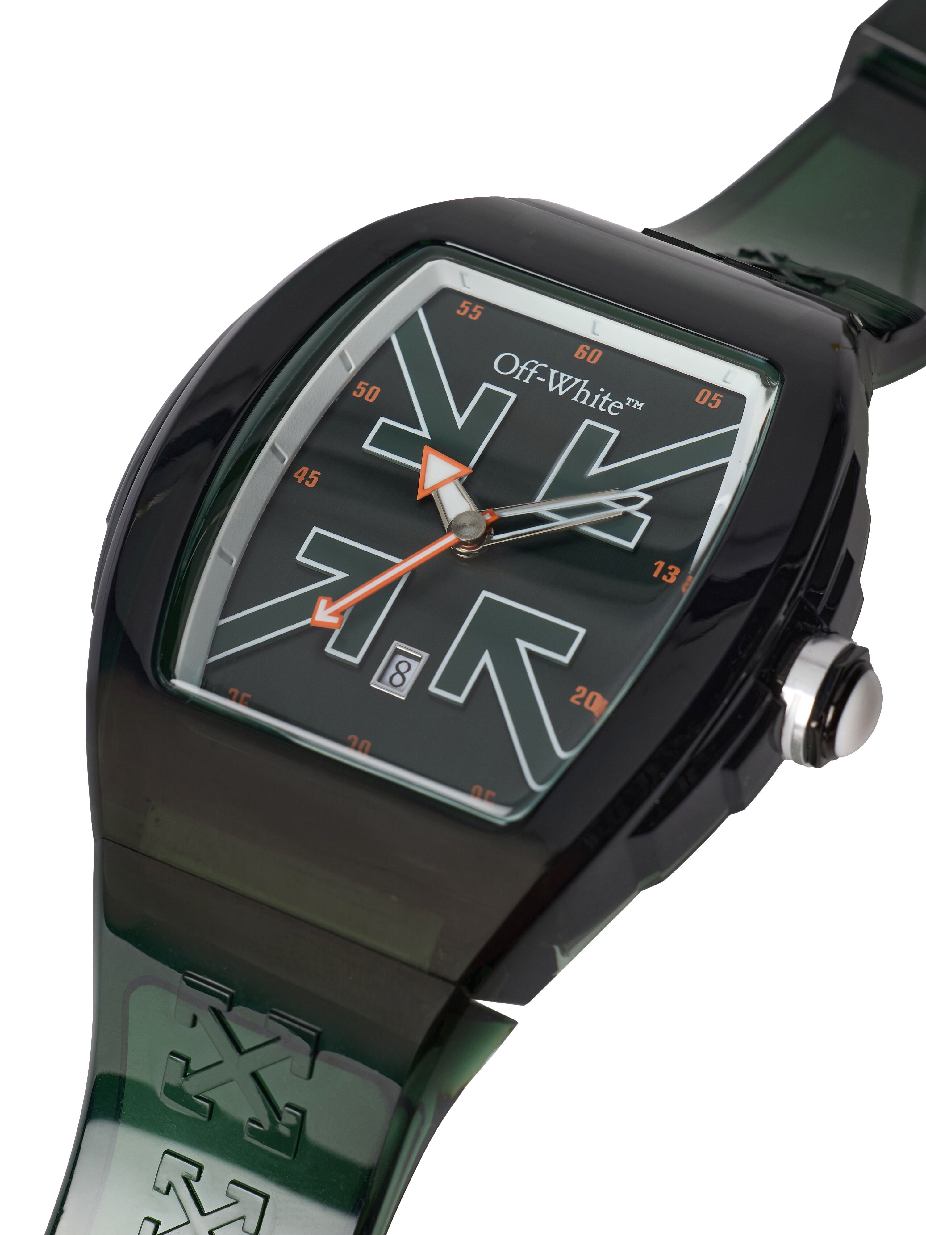 OFF WHITE "Beat" Watch Dark Green OW1G003P