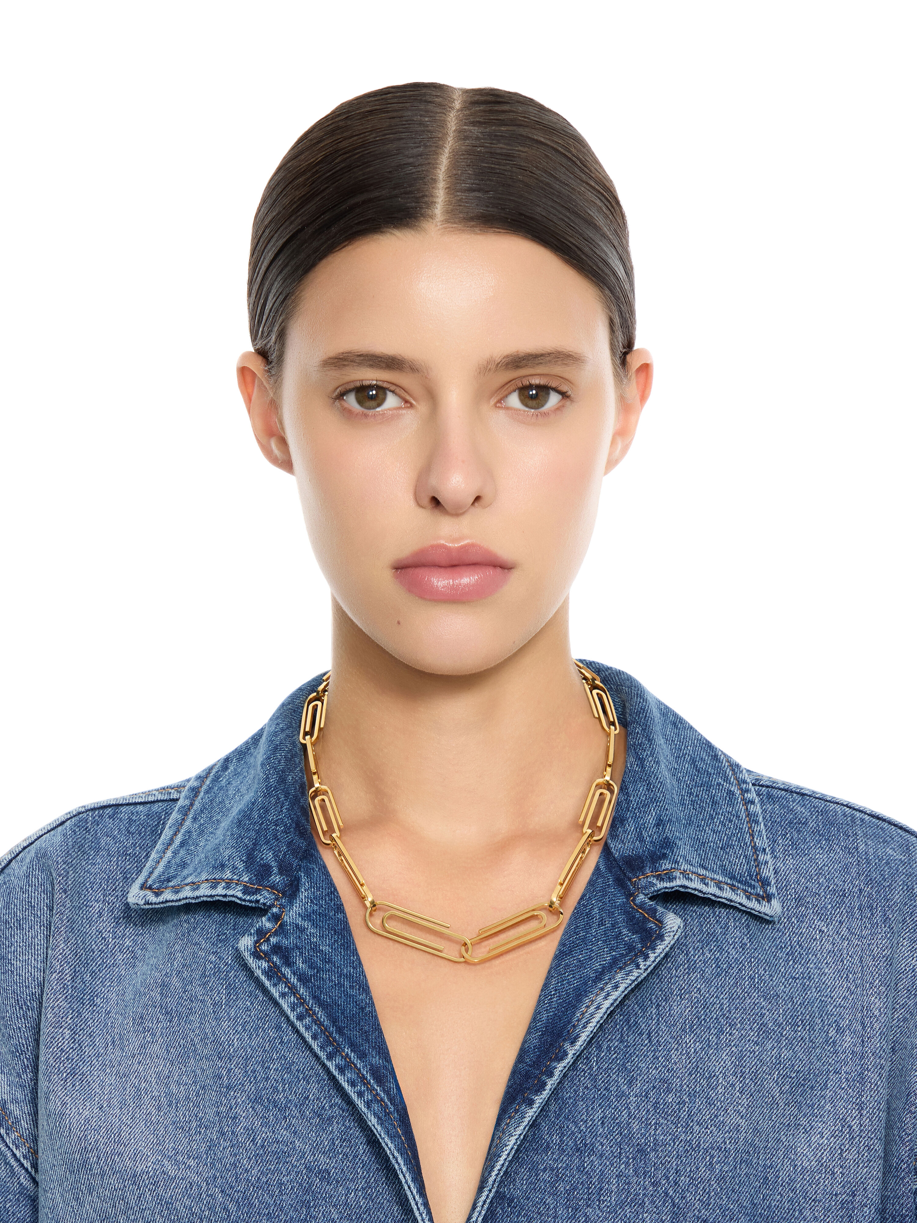 OFF WHITE Paperclip Chain Necklace SILVER - SILVER OWOB147S26MET001