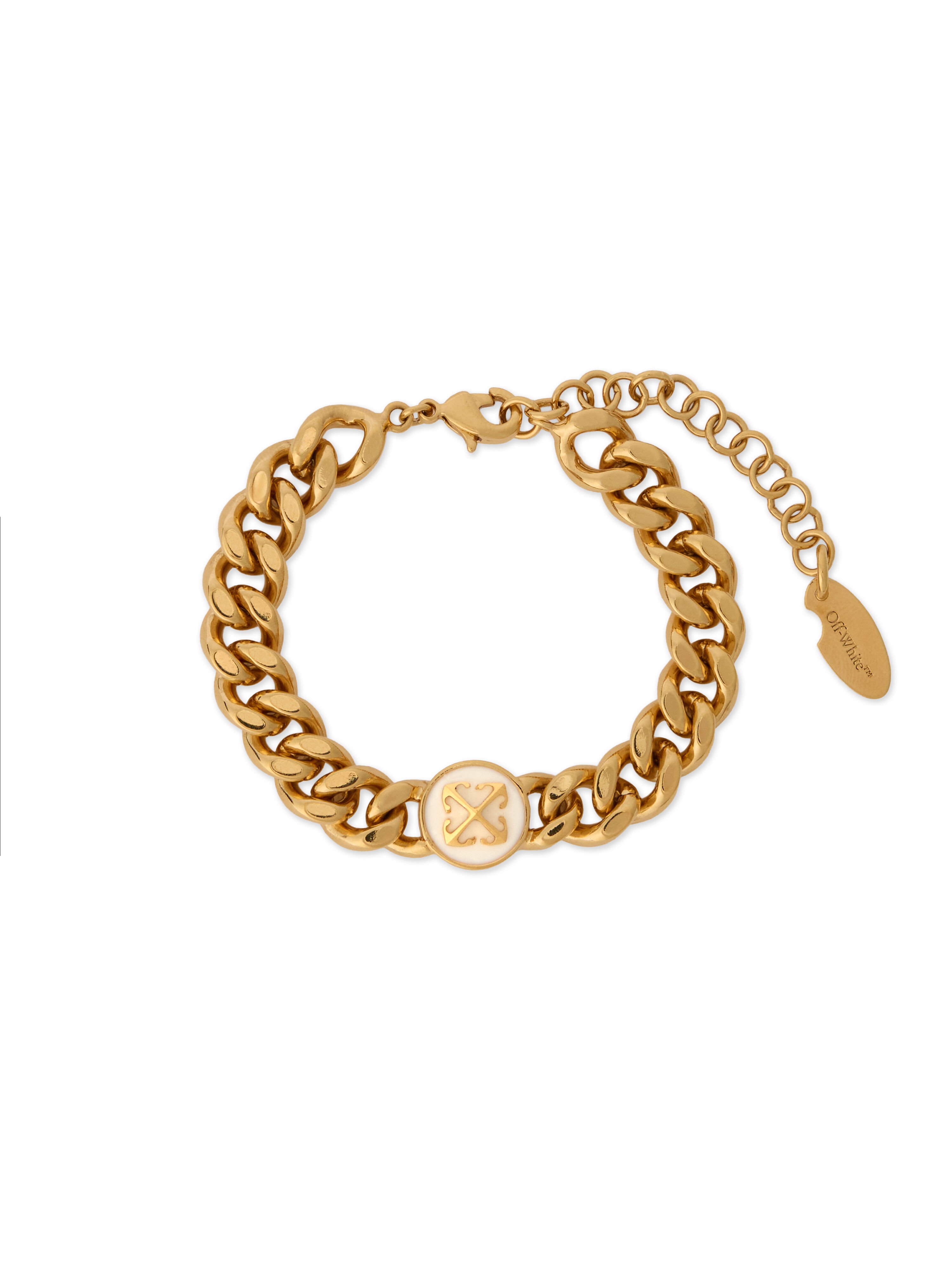Round Arrow Bracelet OFF WHITE Round Arrow Bracelet GOLD - WHITE OWOA12RF25MET001