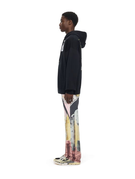 OFF WHITE Palace Arrow Skate Hoodie BLACK 44MBB085Z26F001