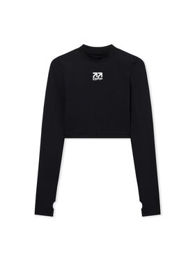 LAB L/AB Cropped Mockneck Top Black Night LABF2639B00063T