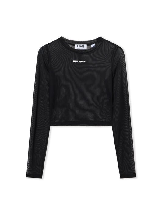 L/AB Fitted Crop Top LAB L/AB Fitted Crop Top Black Night LABF2639B00049T
