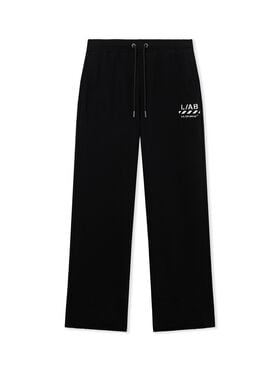 LAB L/AB Core Diagonal Relaxed Sweatpants BLACK 44LABF26B051