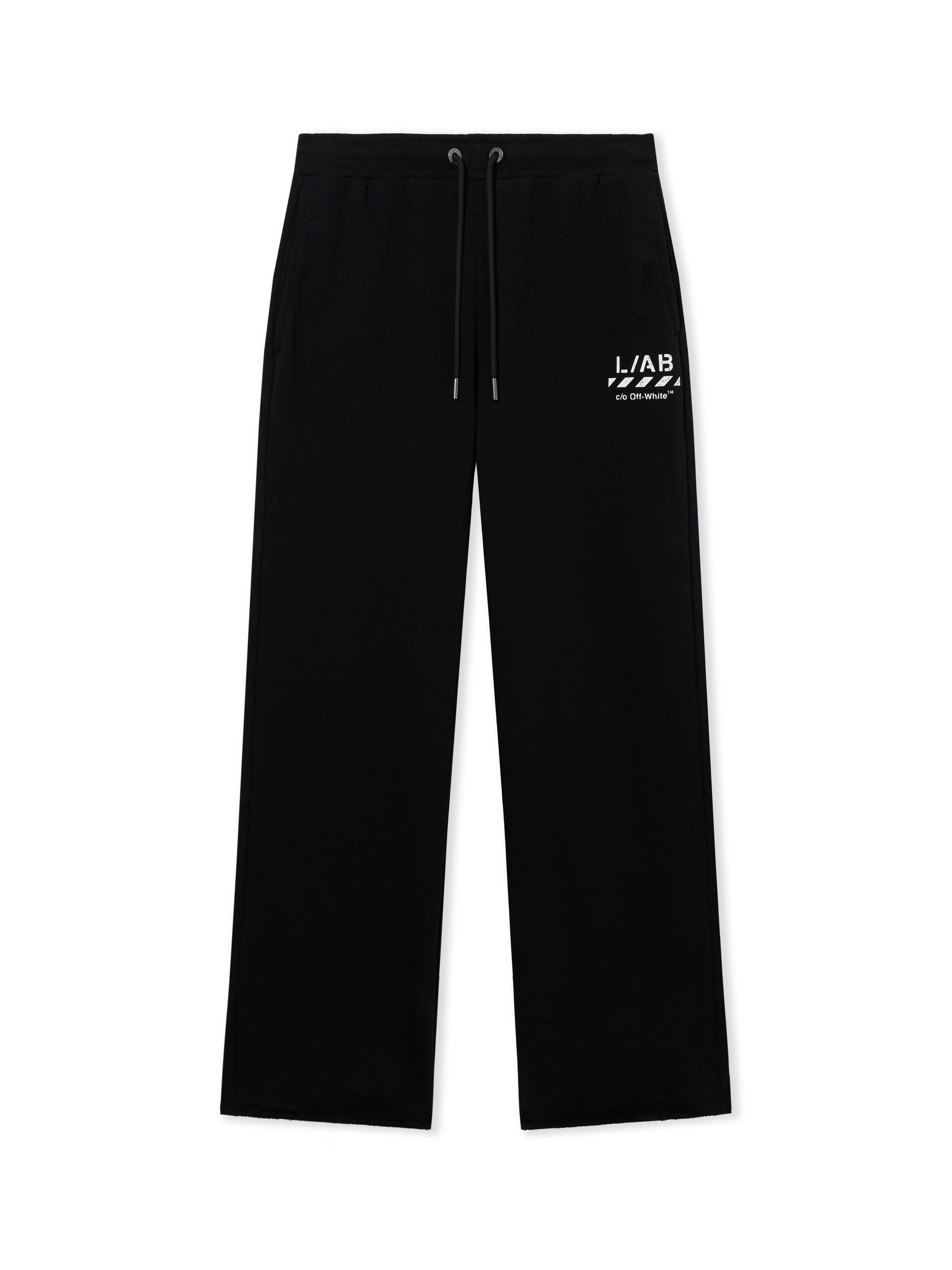 LAB L/AB Core Diagonal Relaxed Sweatpants BLACK 44LABF26B051
