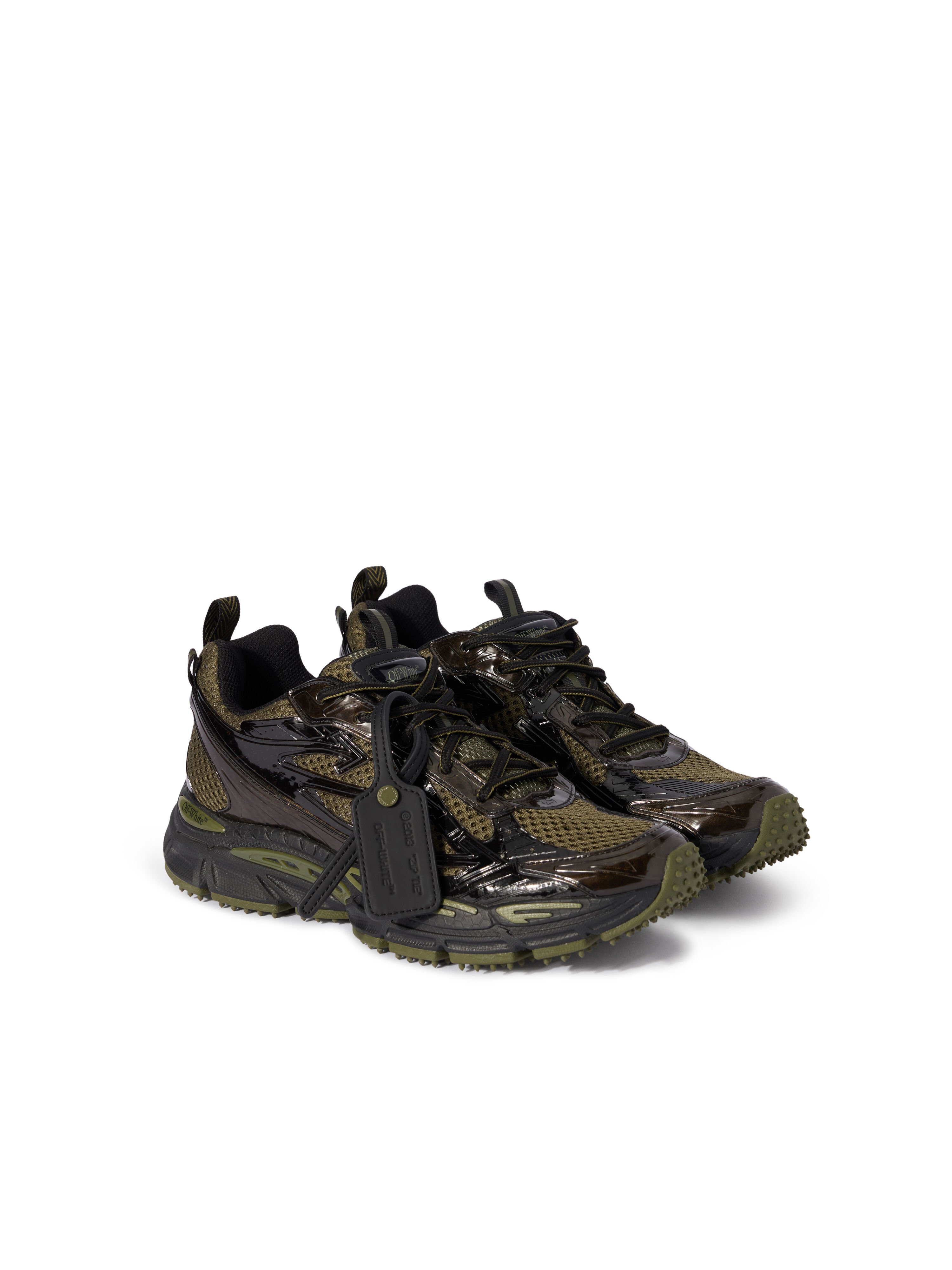 OFF WHITE Be Right Back Sneakers KAKI - BLACK OMIA295F25FAB003