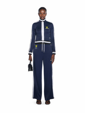 OFF WHITE Track Serena Wide Pants BLUE IRIS-LIME OWCJ005F25JER001