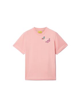 OFF WHITE T-Shirt Mit Schmetterling-Pfeil ROSA OGAA001S25JER008