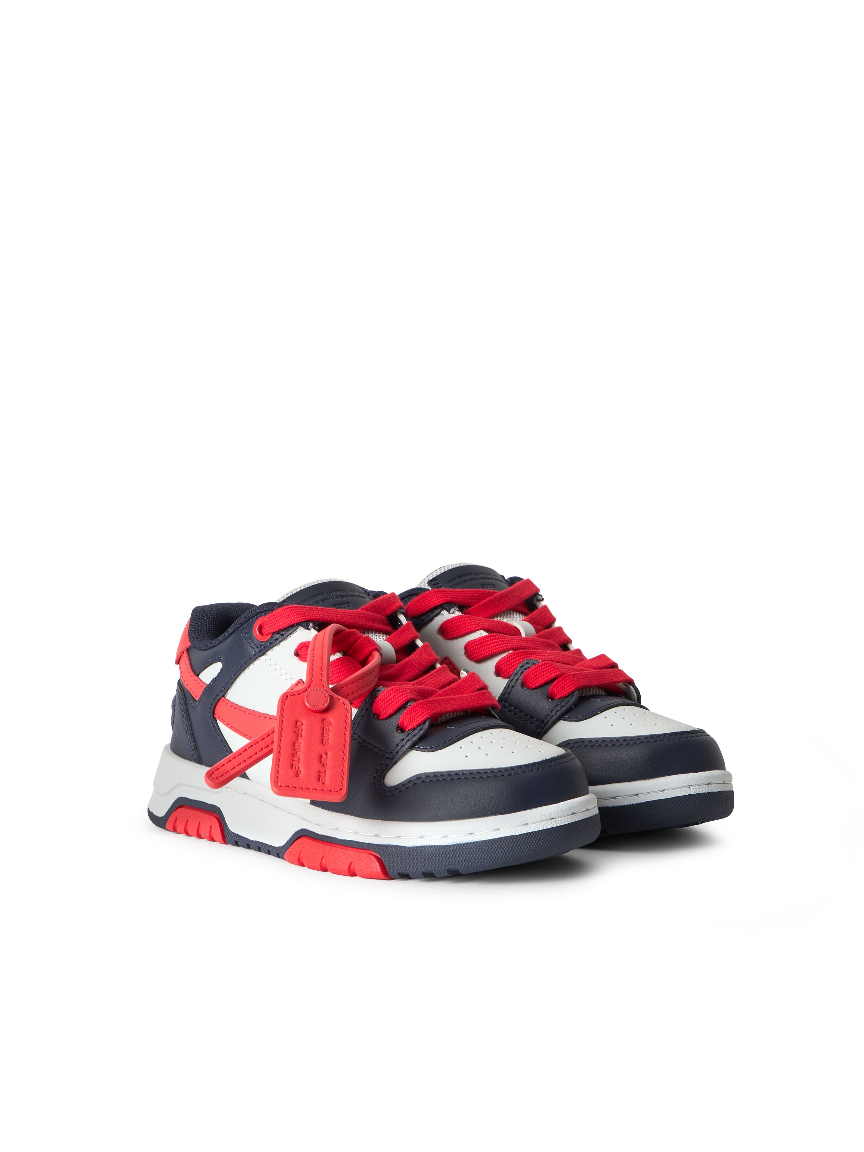 OFF WHITE Out Of Office Sneakers NAVY BLUE - RED OBIA011S26LEA001