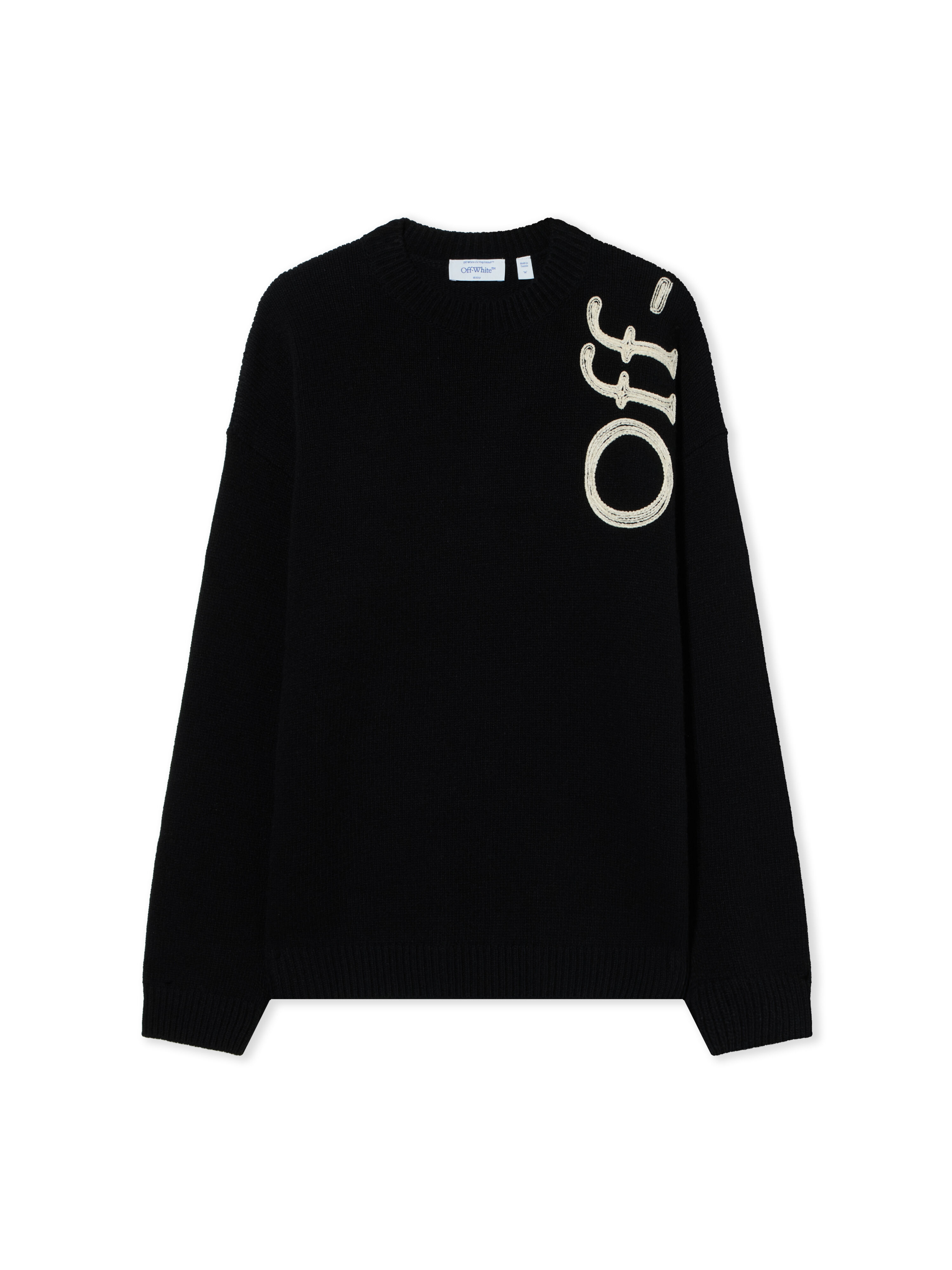Vertical Bookish Crewneck Sweater OFF WHITE Vertical Bookish Crewneck Sweater BLACK 44MHE213F26K001