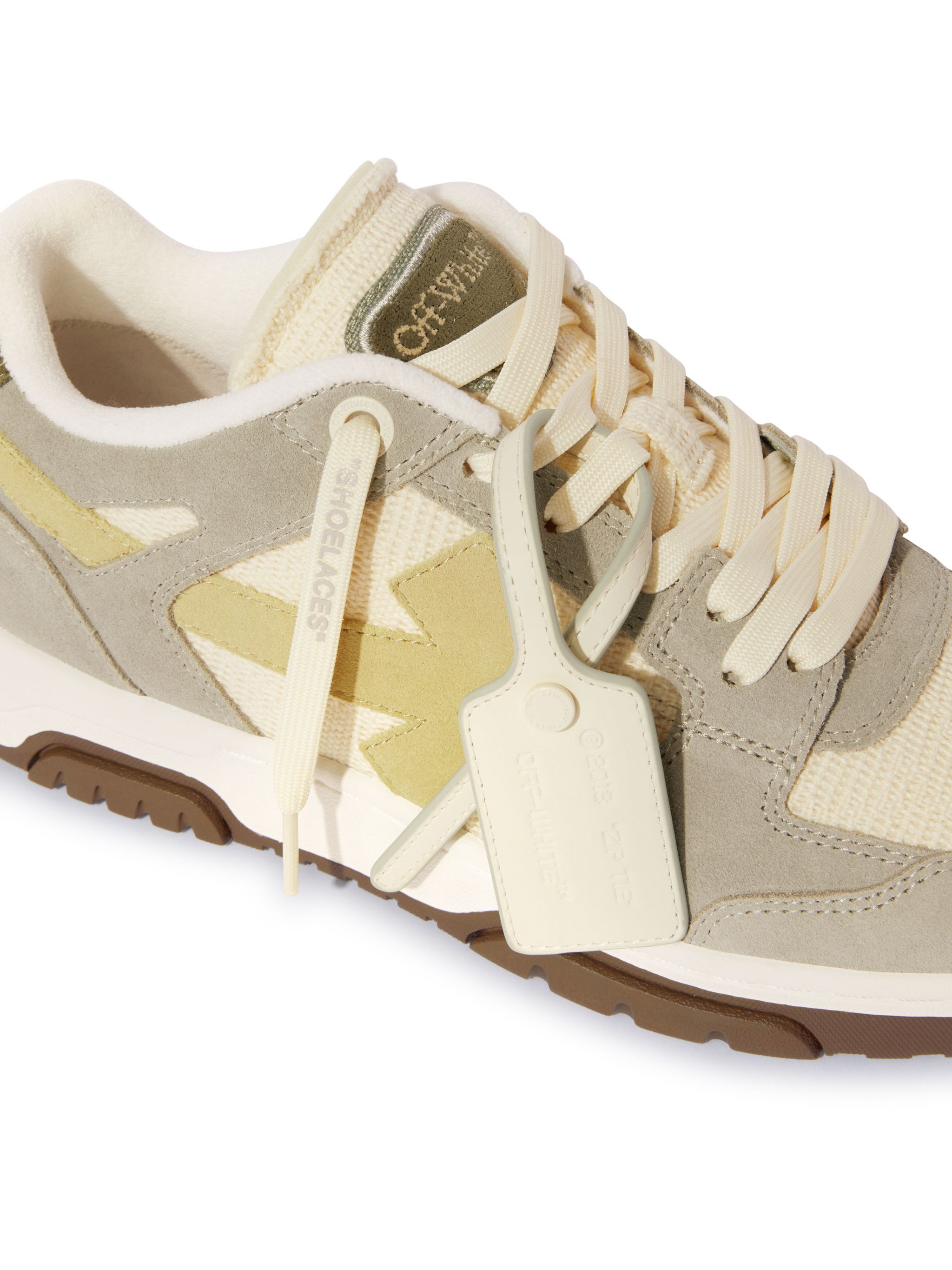OFF WHITE Slim Out Of Office Sneaker Grigio/Crema GREY OMIA243S25LEA002