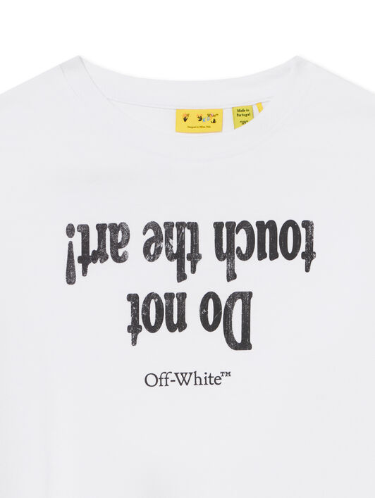 OFF WHITE Art Quote Long Sleeve T-Shirt WHITE 44BAB001F26J001