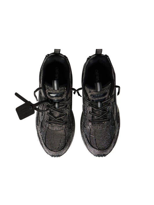 Be Right Back Crystal Sneakers OFF WHITE Be Right Back Crystal Sneakers GLITTERED - BLACK OWIA289C99FAB002