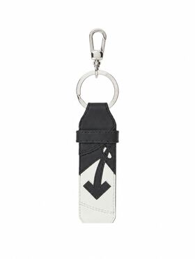OFF WHITE Out Of Office Key Holder BLACK - WHITE OMZF003F25LEA002