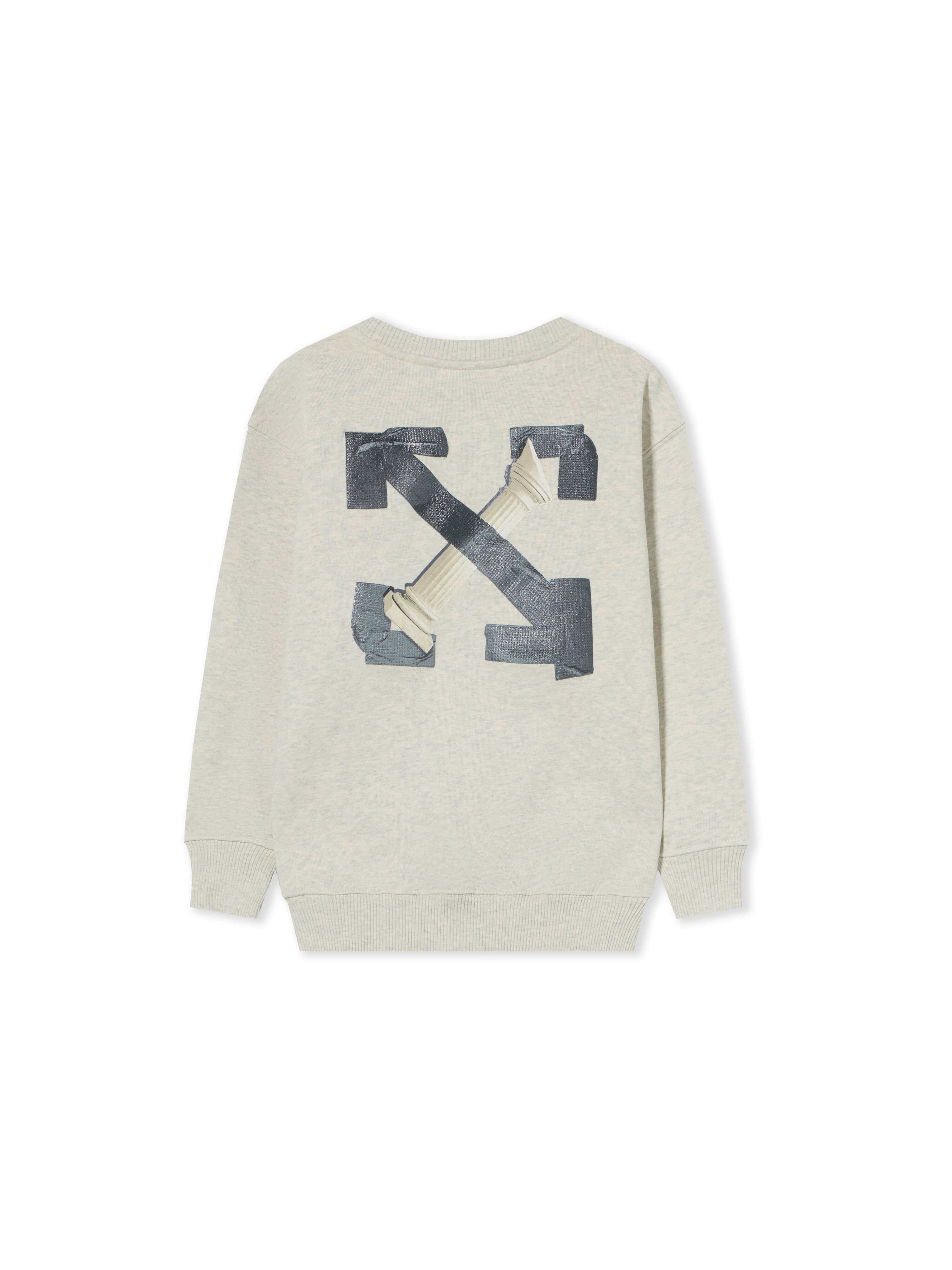 Arrow Tape Crewneck Sweatshirt OFF WHITE Arrow Tape Crewneck Sweatshirt GREY MELANGE 44BBA001F26F00B