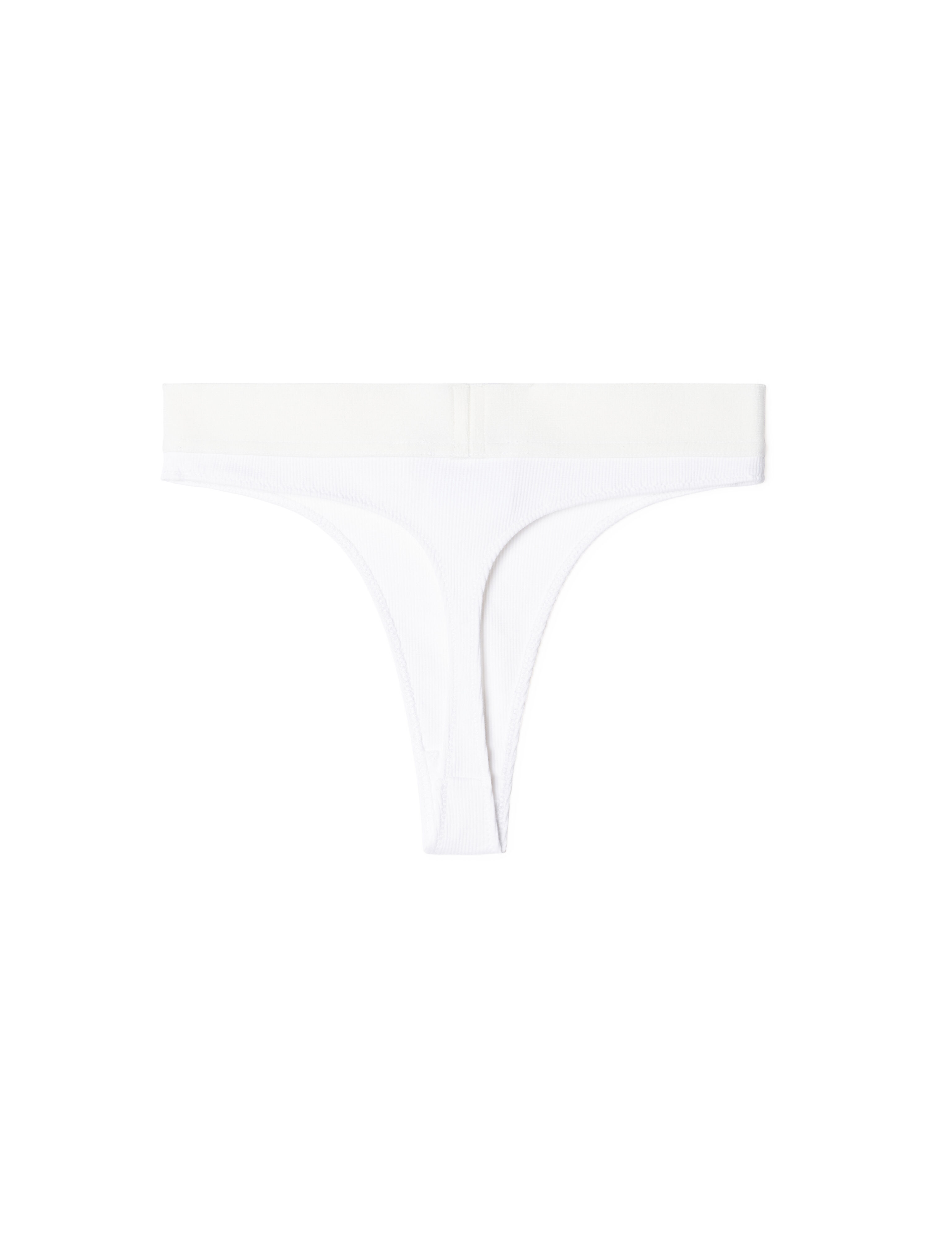 OFF WHITE Off Rib Thong WHITE OWUC001S25JER001