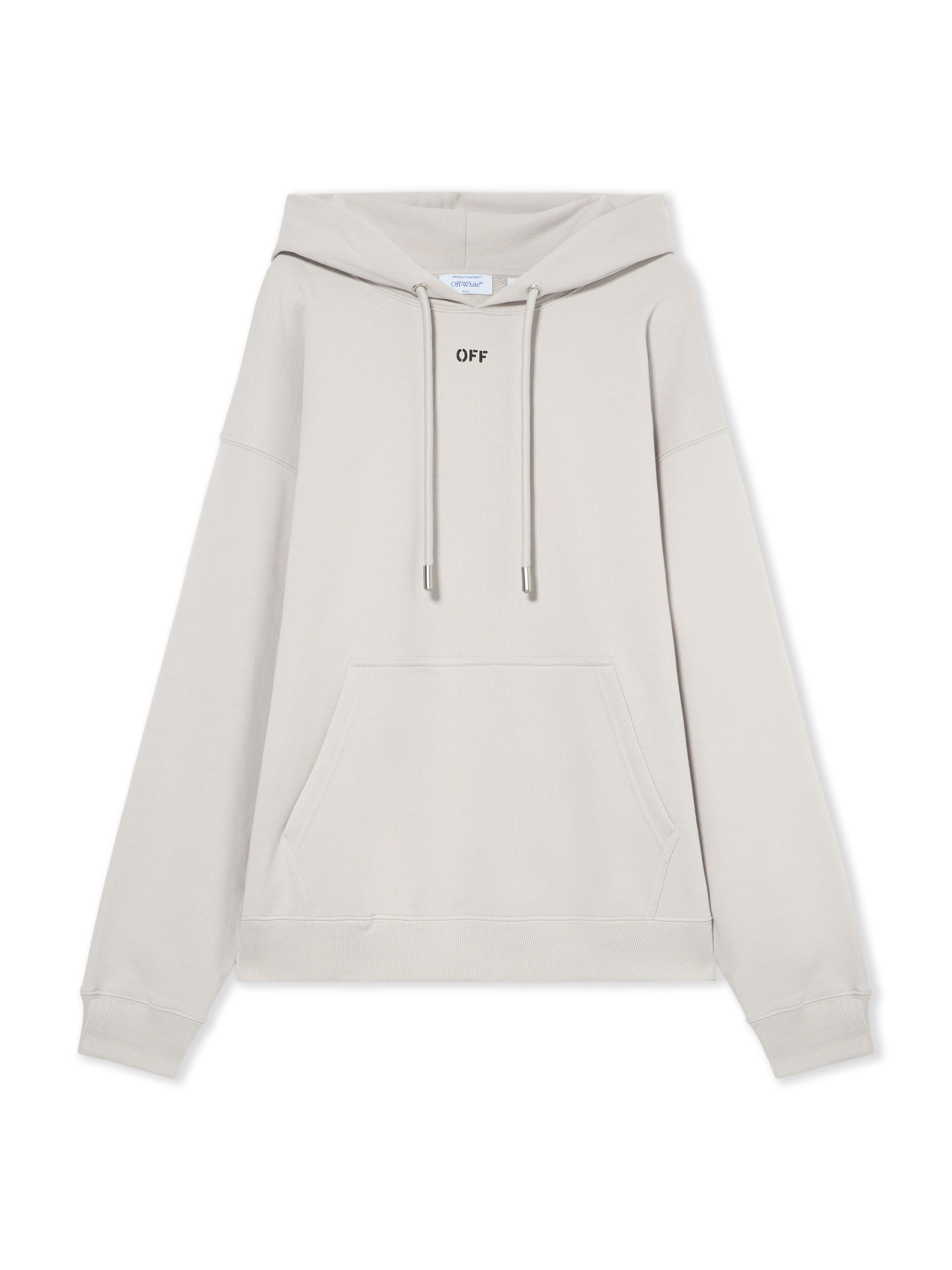 OFF WHITE Off Stamp Skate Hoodie LIGHT STONE-BLACK 44MBB085G5F00G