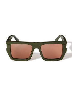OFF WHITE Militärgrün/Braune Chester Sonnenbrille GRÜN OERI149S25PLA001