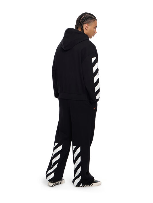 LAB L/AB Core Diagonal Zip Hoodie BLACK 44LABF26K050