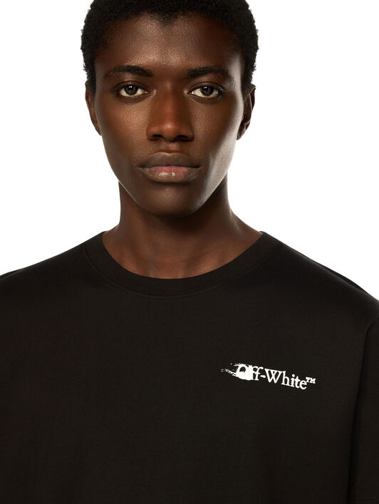OFF WHITE Ink Arrow Skate Sweatshorts BLACK - WHITE OMCI013F25FLE004
