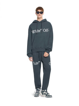 OFF WHITE Bookish Scarf Cuffed Sweatpants DARK SLATE 44MCH057F26F001