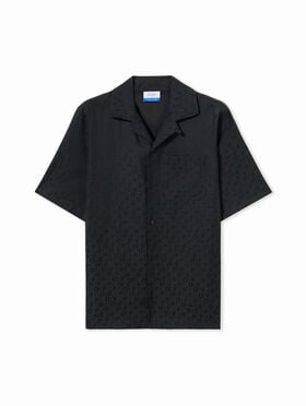 OFF WHITE Jacquard Holiday Shirt BLACK NO COLOR OMGG004C99FAB001