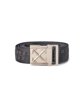 OFF WHITE Heritage Tape Belt BLACK OBRB001C99FAB001