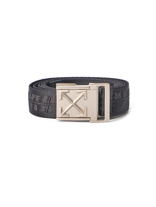OFF WHITE Heritage Tape Belt BLACK OBRB001C99FAB001