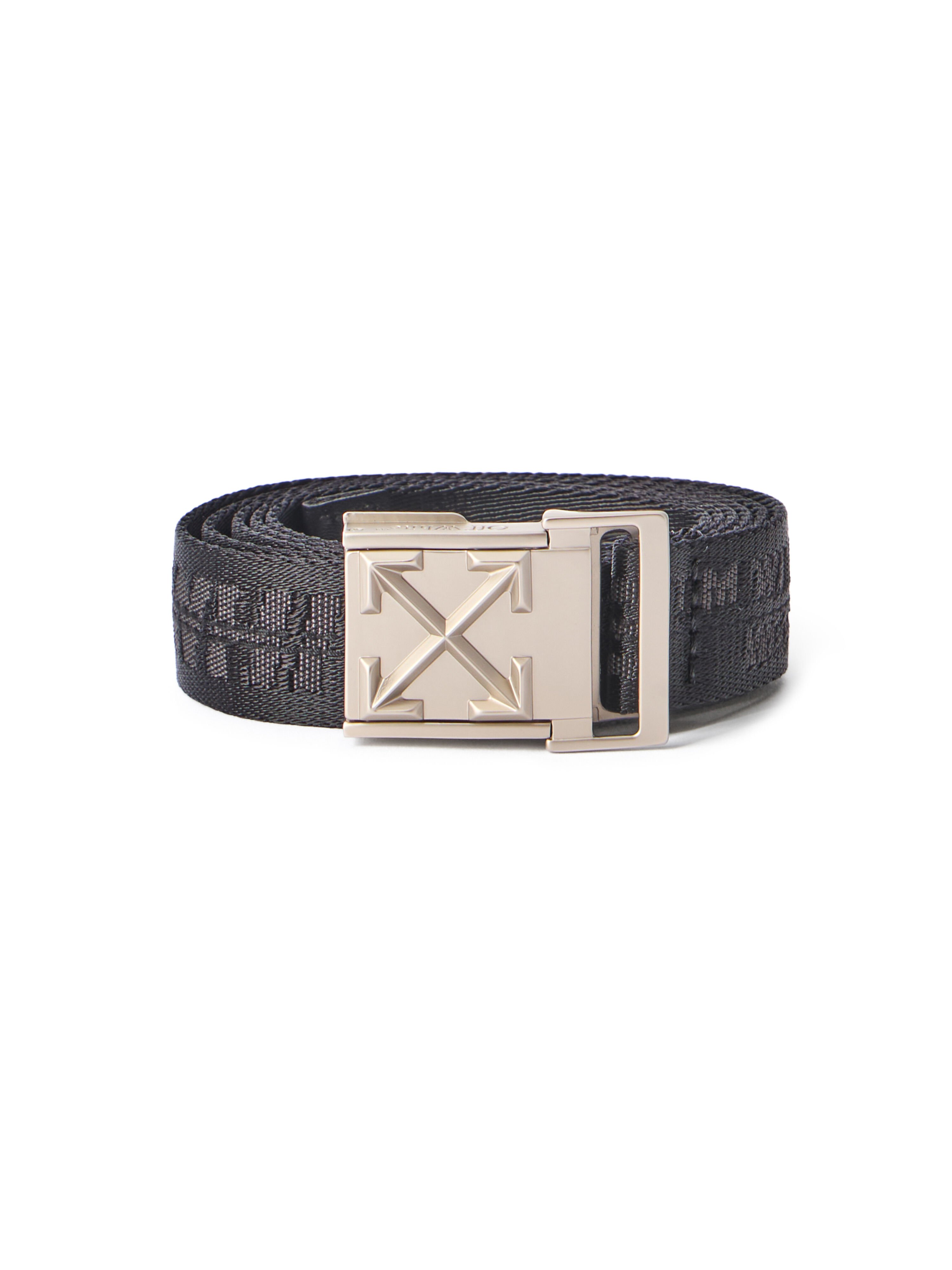 OFF WHITE Heritage Tape Belt BLACK OBRB001C99FAB001